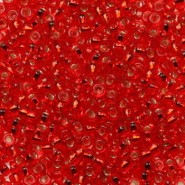 Miyuki seed beads 11/0 - Silverlined ruby 11-11